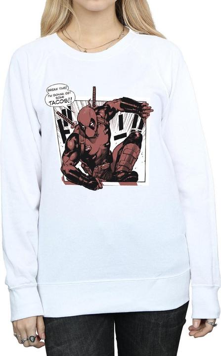 Actual product image Womens/Ladies Deadpool Breaktime Tacos Sweatshirt (L)