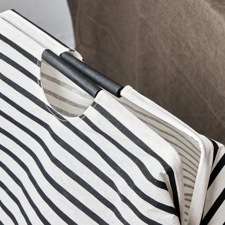 Produktbild House Doctor Wäschesack, HDstripes, Schwarz/Weiss