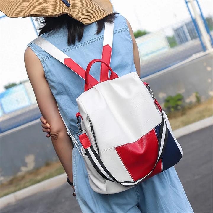 Image du produit Only-Bags.Store Sac à dos en cuir de haute qualité, sac à dos de voyage antivol, sacoche de grande capacité pour