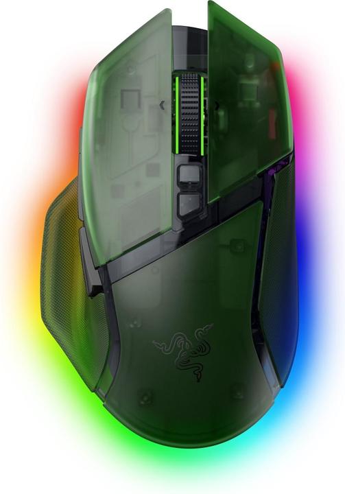 Produktbild Razer Basilisk V3 Pro 35K - Phantom Green Ed. (Kabellos, Kabelgebunden)