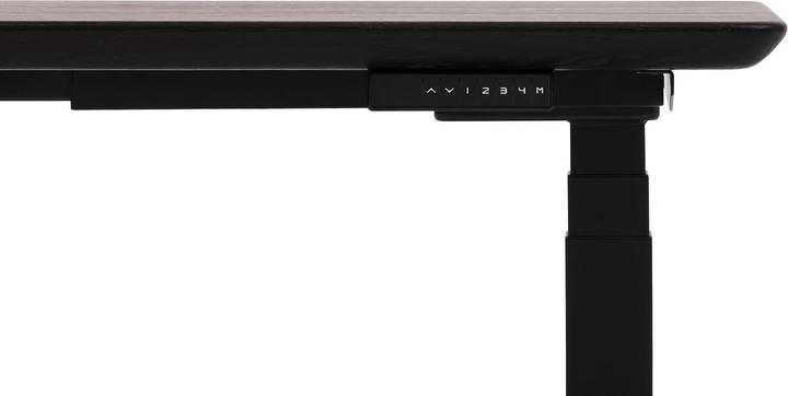Produktbild Oakywood Standing Desk Holztisch mit Höhenverstellung - aus Massivholz - Schwarz / 120x60 / Schwarz - Oakywoo (120 x 60 cm)