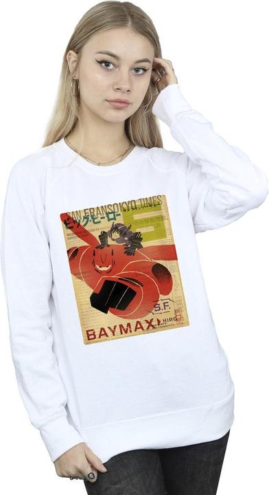Produktbild Disney Big Hero 6 Baymax Flying Baymax Newspaper Sweatshirt (XXL)