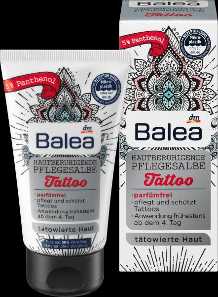 Produktbild dm Balea Tattoopflege Hautberuhigende Pflegesalbe (50 ml)