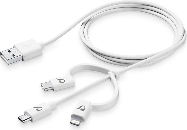 Image du produit Cellularline Câble USB Triple (1.20 m, USB 2.0)
