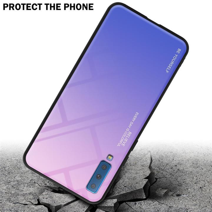 Image du produit Cadorabo Couverture en verre TPU 2 couleurs (Samsung Galaxy A7 (2018))