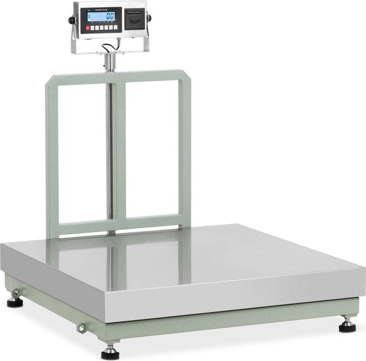 Actual product image Steinberg Platform Scale - 1000 kg / 0.1 kg - 100 x 100 cm - LCD with label printer