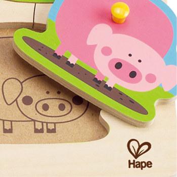 Produktbild Hape Steckpuzzle Bauernhoftiere