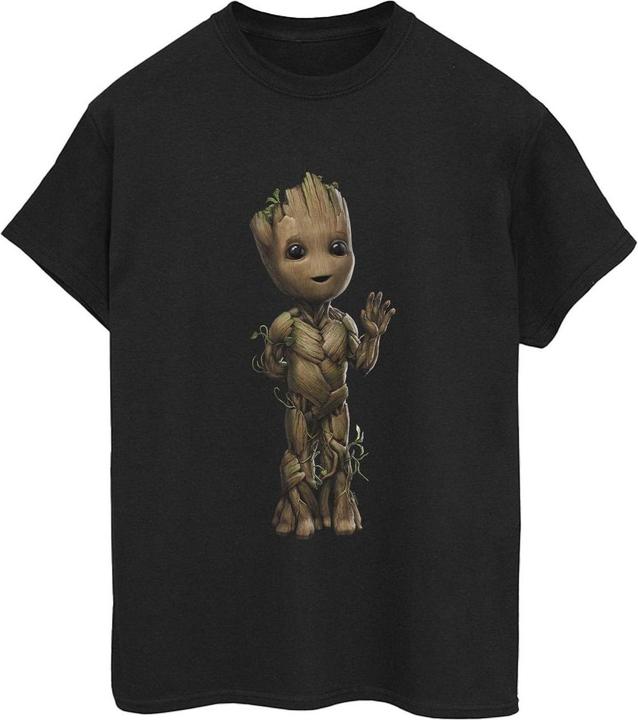 Actual product image Womens/Ladies I Am Groot Wave Pose Cotton Boyfriend T-Shirt (M)