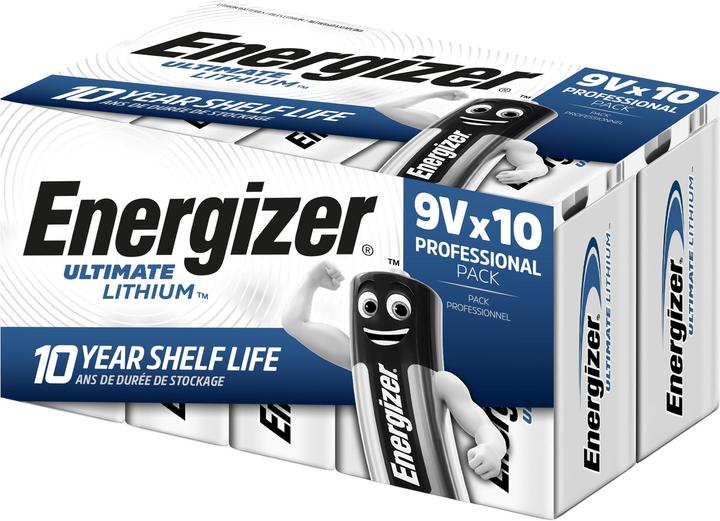 Actual product image Energizer Ultimate Lithium (10 pcs., 9V Block)
