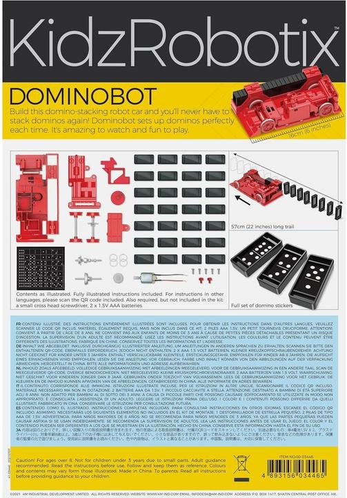 Actual product image 4M Dominobot Stacking Robot - KidzRobotix