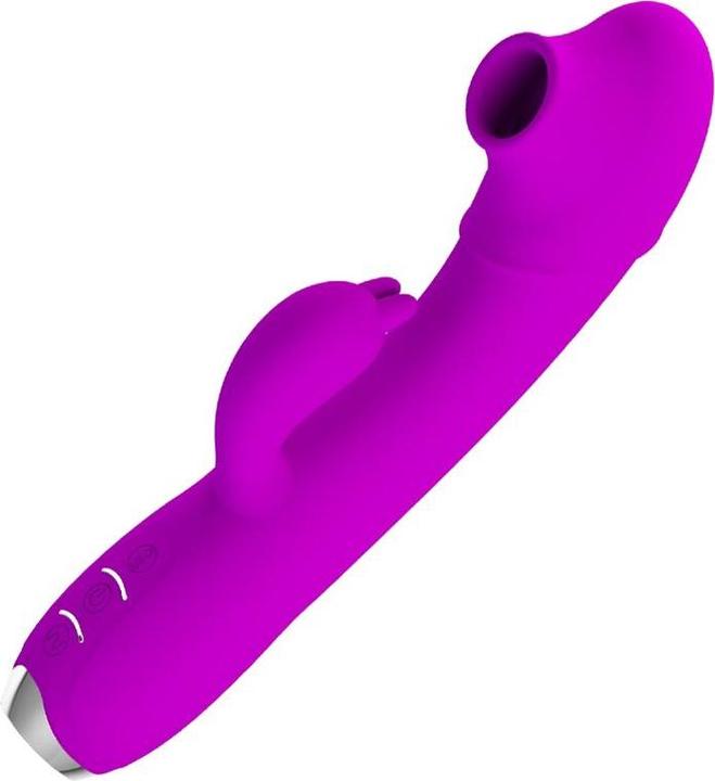 Actual product image Pretty Love Regina Vibe and Wave Functions USB Silicone Purple