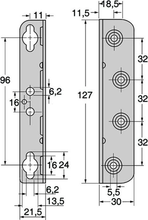 Image du produit Franko Equerres de lits, zinguées (Angles d'angle, 1 pcs)