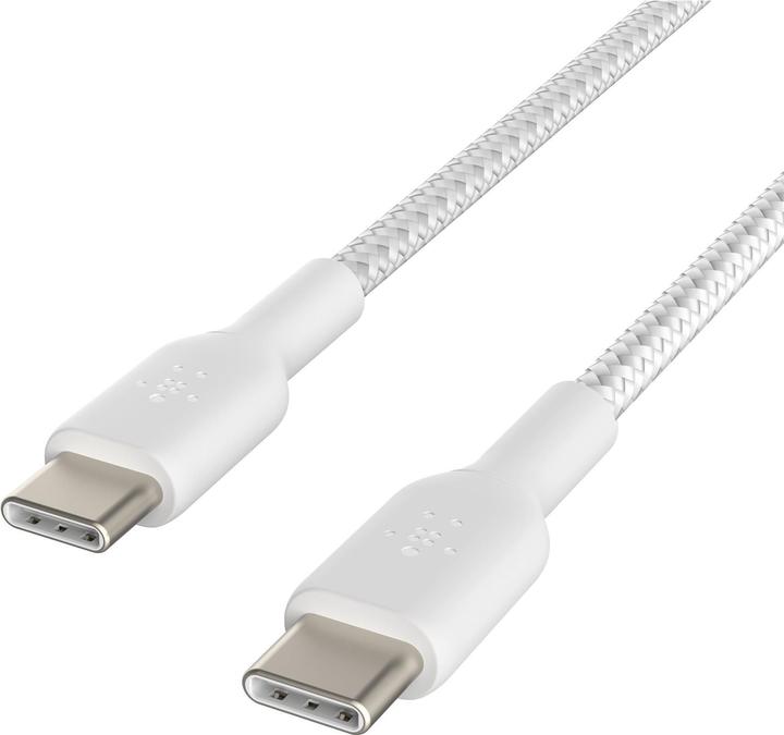 Immagine prodotto Belkin Cavo da USB-C a USB-C intrecciato in PVC da 2 m in confezione doppia (2 m, USB 2.0)