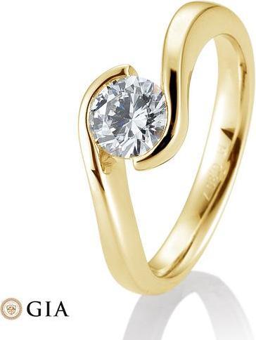 Produktbild Breuning Ring Schwung 0,80-1,50 ct. (57, 750/18 K Gold)