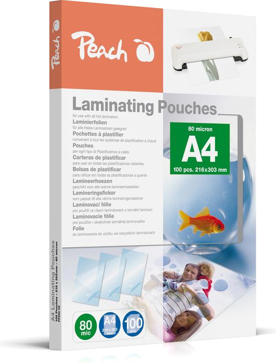 Actual product image Peach Pp580-02 (A4, 100 Piece, 80 µm)