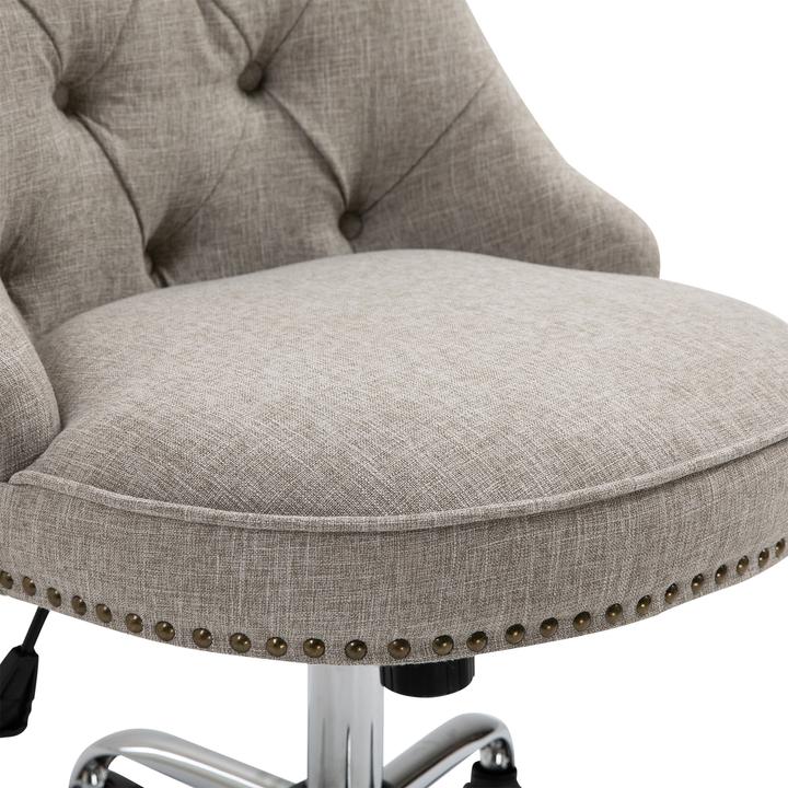 Immagine prodotto Homcom Polsterstuhl mit Chesterfield-Lehne
