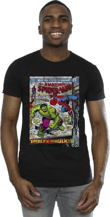 Immagine prodotto Spider-Man VS Hulk Cover Maglietta Uomo (L)