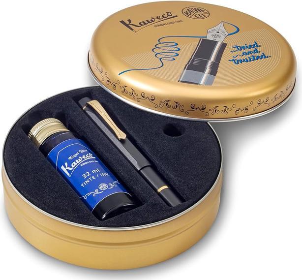 Produktbild Kaweco Füllfeder Piston Filler Set M (Königsbaumatt schwarz mit goldenen Elementen, 1 x)