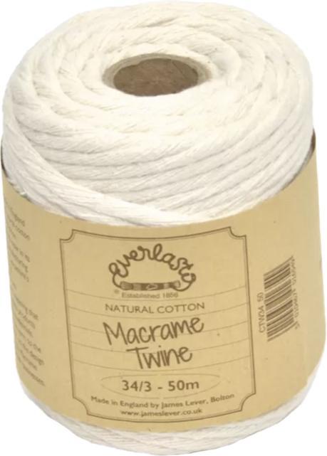 Actual product image Everlasto 34/3 Cotton Macrame Twine