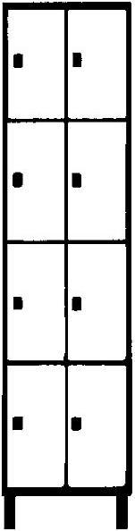 Actual product image Wolf Locker cabinet (80 cm, 180 cm)