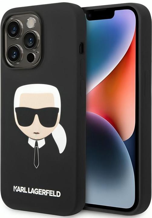 Produktbild Karl Lagerfeld iPhone 14 Pro MagSafe Compatible Case Liquid Silicone Karl Head (Apple iPhone 14 Pro)