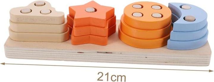 Actual product image The Toy Company Pädagogisches Spielzeug aus Holz, Stapelspielzeug