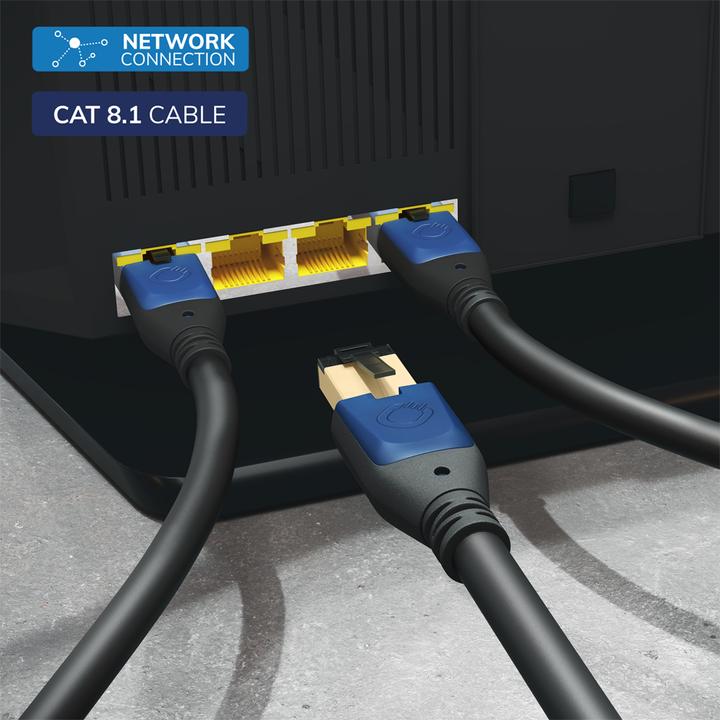 Image du produit Oehlbach Câble réseau RJ45 Cat 8.1 Giga Stream 1m (S/UTP, CAT8.1, 1 m)