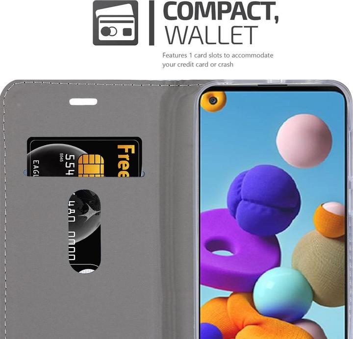Produktbild Cadorabo Book Jeans Optik Cover (Samsung Galaxy A21s)