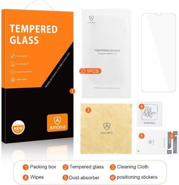 Produktbild Amorus Schutzglas Displayschutz (1 Stück, Xiaomi Redmi A3)