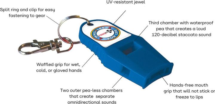 Produktbild Resqme Whistles for Life 120 dB (blau) - Notfall-Trillerpfeife