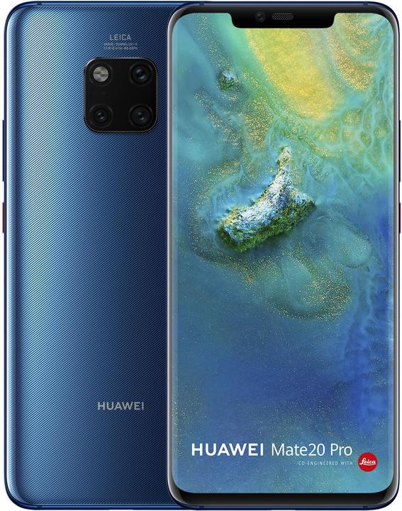 Huawei Mate 20 Pro (128 Go, Midnight Blue, 6.39", Double SIM hybride, 40 Mpx, 4G)