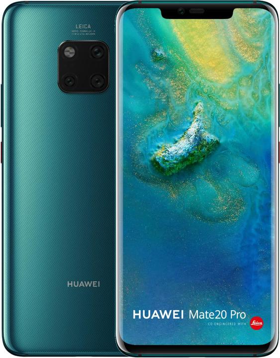 Produktbild Huawei Mate 20 Pro (128 GB, Emerald Green, 6.39", Hybrid Dual SIM, 40 Mpx, 4G)