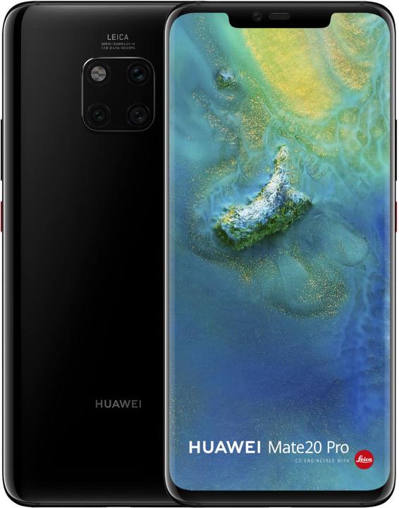Huawei Mate 20 Pro (128 GB, Black, 6.39", Hybrid Dual SIM, 40 Mpx, 4G)