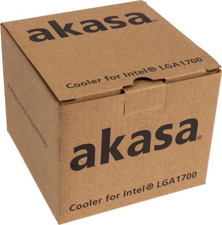 Produktbild Akasa Copper Core Cooler for Intel LGA1700 up to 125W TDP. pushpin (63.20 mm)