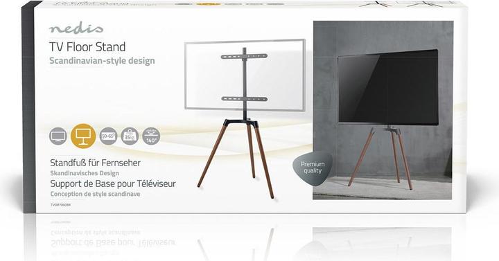 Image du produit Nedis Support TV au sol 50 - 65 " poids maximum supporté par l'écran : 35 kg Design scandinave d (65", 35 kg)