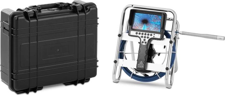 Actual product image Steinberg Endoscope Camera - 30 m - 12 LEDs - 7" IPS display - with stand rail