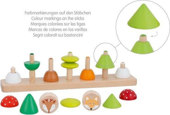 Image du produit Goki Jeu de tri des couleurs et des formes 'petits amis de la forêt