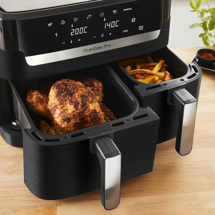 Produktbild Tefal EY9018 Dual Easy Fry Doppelkammer Heissluftfritteuse
