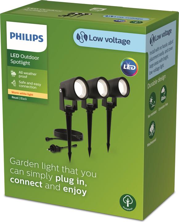 Produktbild Philips Reuel Spot 3er-Set Niedervolt