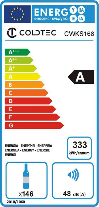 Energy Label Coldtec by Kibernetik WKS168