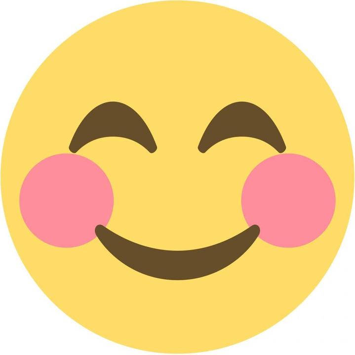 Immagine prodotto Emojione Emoji faccia con le guance rosa (40 x 40 cm)