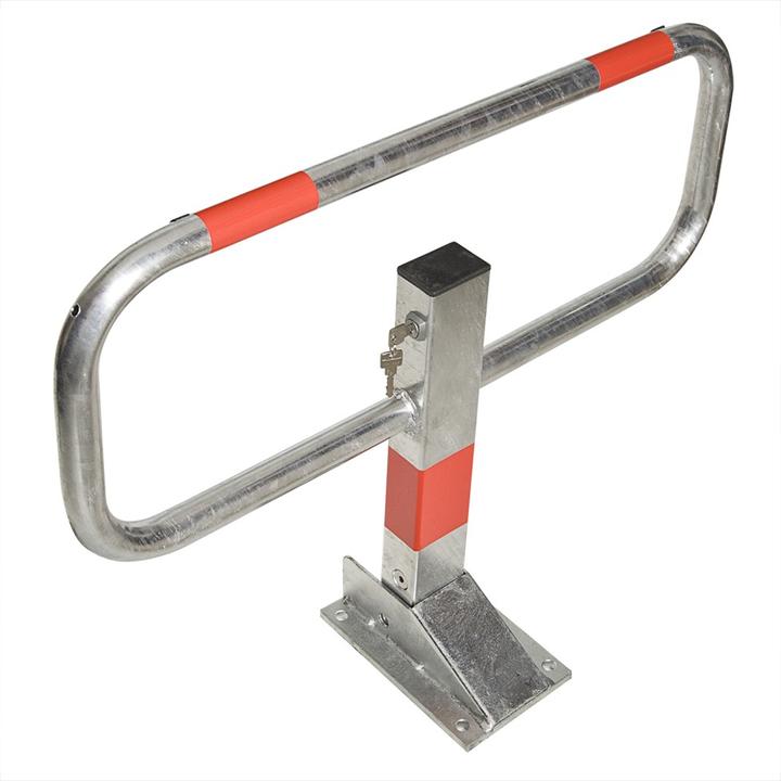 Actual product image Moravia Tilt post SESAM-Privat 50 x 70 mm galvanised with reflective red rings