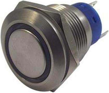 Immagine prodotto Rs Pro 19mm,stainless,SPST,mom,Grn,24V