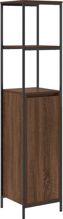 Produktbild VidaXL 3-teiliges Badezimmermöbel-Set - Braune Eiche Holzwerkstoff