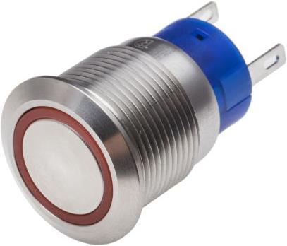 Produktbild Rs Pro 19mm,stainless,DPDT,ltch,Rd,220V