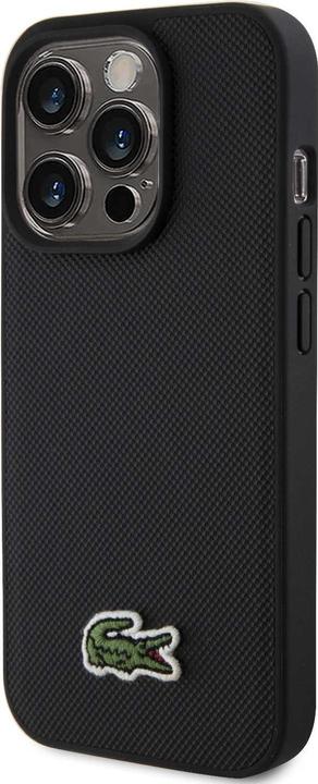 Actual product image Lacoste LCHMP15XPVCK iPhone 15 Pro Max 6.7" czarny/black hardcase Iconic Petit Pique MagSafe (Apple iPhone 15 Pro)