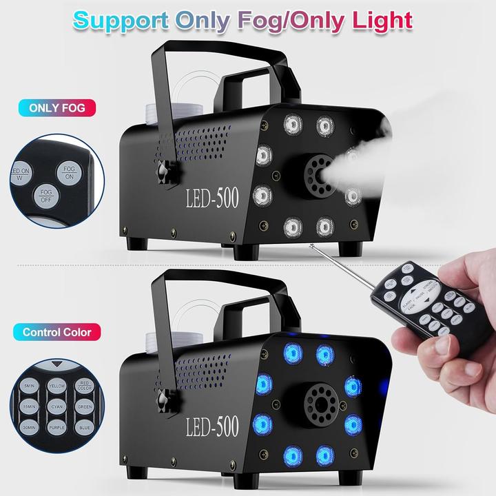 Image du produit Motorenbau Nebelmaschine mit LED & Fernbedienung