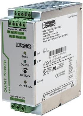 Actual product image Phoenix Contact QUINT DC/DC Conv 60-72/24Vdc, 10A Coated