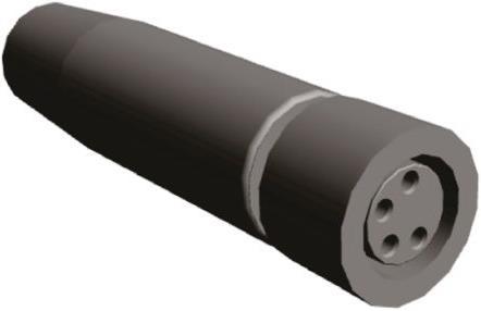 Image du produit TE Connectivity M8 cable, female to wire, 4 way, SR 5m