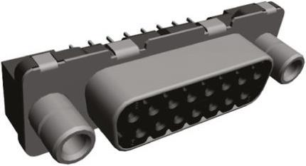 Actual product image TE Connectivity AMPLIMITE HDP-20 d-sub PCB socket,15 way